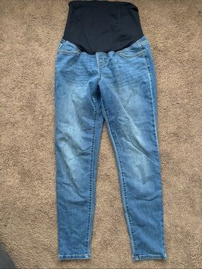 Isabel Maternity by Ingrid & Isabel Blue Skinny Jeans with Belly Panel